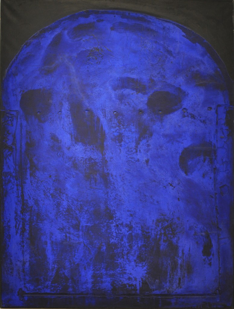 Antoni Tàpies, “Pintura blava amb arc de cercle” (1959)